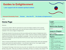 Tablet Screenshot of guidestoenlightenment.com